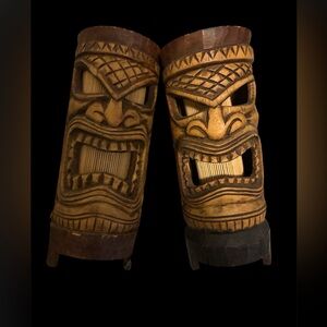 Lamps Wooden Tribal Tiki